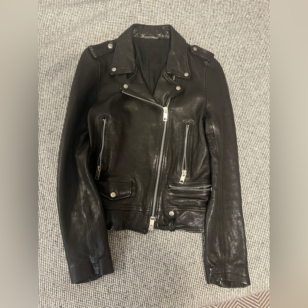 Genuine Cow Leather Jacket(fit XS-S)